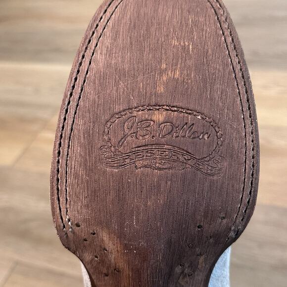 JB Dillon Reserve NWT Womens 8 Silver Glitter Embroidered Cowgirl Western Boots - Picture 13 of 15